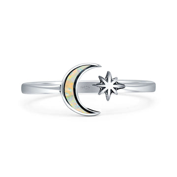 Star & Moon Ring